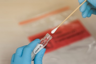 PCR nasal swab test